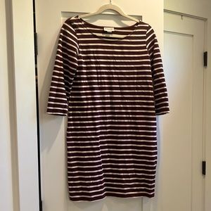 Ganni 100% Cotton Striped Dress